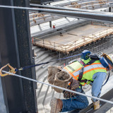 FallTech8' FT-X™ EdgeCore™ Class 2 Leading Edge Personal SRL-P, Single-leg with Aluminum Rebar Hook | MFG # 84108SP5