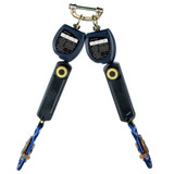 3M DBI Sala 3100547 Nano-Lok Twin Leg, 6 ft. Self Retracting Life Line, ANSI Class 1, Single Pin Connector and Aluminum Snap Hooks