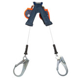 3M DBI Sala 3500284 Nano-Lok Edge ANSI Class 2 Twin-Leg Quick Connect SRL with Steel Rebar Hooks