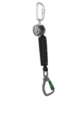 MSA V-TEC VTOHW-011-DC-A Class 1 Non-Leading Edge Personal Fall Limiter,  6 ft. Single-Leg Leg with Aluminum Triple Action Swivel Carabiner