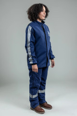 Enespro® AGP 40 Cal Arc Flash Jacket, Blue, ARC40J
