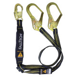 Falltech 6' Arc Flash Energy Absorbing Lanyard, Double-leg with Steel Connectors, MFG #8242Y3AF