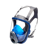 MSA Advantage 3100 Full Facepiece Respirator, Single Port, Rubber Head Harness