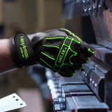 HexArmor Helix® 3027IMP Glove, IR-X Impact Exoskeleton, ANSI Cut Level A7, Touchscreen Capabilities, Sold per Pair