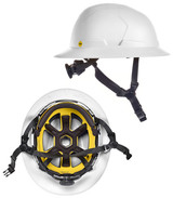 MSA V-Gard H2 Non-Vented Full Brim Safety Helmet with Mips, ANSI Type II, Class E, Ratchet Suspension
