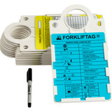 Brady ID FORKLIFTAG® Forklift Inspection Kit, Complete Kit, FLT-ETSH9A, Part No. 104130