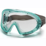 Pyramex Capstone Goggle with Clear Anti-Fog Lens, Green Frame, Adjustable Strap, Mfg# GC504T