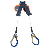 3M DBI Sala 3500277 Nano-Lok Edge ANSI Class 2 Twin-Leg Quick Connect 8 ft. Cable Self Retracting Lifeline, Aluminum Rebar Hooks