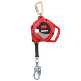 3M Protecta 3590036 Rebel 33 Ft. Self Retracting Lifeline, Class 1, 3/16" Galvanized Steel Wire Rope, Swivel Snap Hook, Anchorage Carabiner
