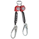 3M Protecta Rebel 6 ft. Twin-Leg Self Retracting Lifeline with Steel Rebar Hooks, Quick Connector for Harness Mount , Mfg# 3100512