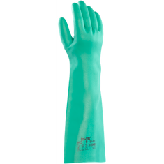 Ansell® Solvex® 37-185 Green Nitrile Chemical Gloves, 18" Elbow Length, 22 mil thickness, Unlined, 1 Pair/Pkg
