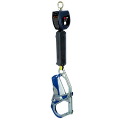 3M DBI Sala 3100542 Nano-Lok Single Leg, 6 ft. Self Retracting Life Line, ANSI Class 1, No Connector, Comfort Grip Hook at Leg End