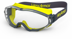 Hexarmor LT300 Safety Goggles, Clear Lens with TruShield®2SF Coating, Neoprene Strap, Mfg# 12-10004-02
