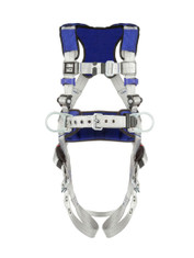 3M DBI-SALA ExoFit X100 Comfort Construction Positioning Safety Harness with Back and Hip D-Rings, Pass-through Chest Buckle, Tongue and Buckle Leg Straps