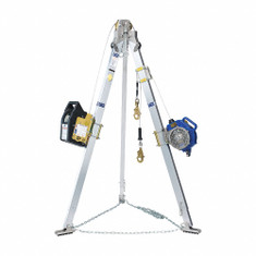 3M DBI Sala 8301073 Advanced 9 ft. High Tripod System for Confined Space Entry, 60 ft Salalift II Winch and 50 ft. Sealed-Blok with Stainless Steel Cable