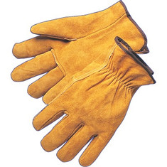 Durawear Bourbon Brown Split Leather Suede Drivers Style Work Glove, Sold In Pairs