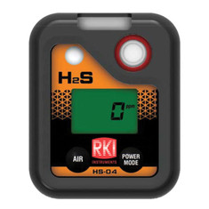 RKI HS-04 H2S Single Gas Personal Gas Detector, 0-200 ppm, Mfg# 73-0063