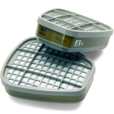 3M 6006 Multi-Gas/Vapor Respirator Cartridge, 1 pair/pkg, Mfg# 6006