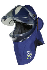 Enespro AGP 40 cal/cm2 Electrical ARC Protective Hood, Lift Front with Dual Fans ARC40H1