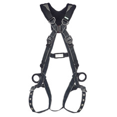MSA V-Fit Arc-Flash Full Body Harness, Back & Hip D-Rings, Tongue Buckle Leg Straps