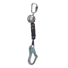 MSA V-TEC ARC FLASH Personal Fall Limiter, Cass 1, 6 ft. Single-Leg, AL36CL Large Aluminum Snap-hook, VTOHW-021-DA-AF