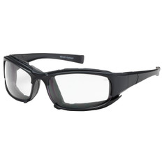 PIP Bouton Cefiro Safety Eyewear, Rubber Foam Padding, Clear Lens with Anti-Scratch / Anti-Fog Coating