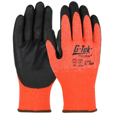 PIP 41-8156 G-Tek PolyKor Seamless Knit Cold Weather Glove, A6 Cut Level,  Touchscreen Compatible Nitrile Foam Grip,  Sold In Pairs