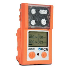 Ventis MX4 MSHA Multi-Gas Monitor, O2,CO,H2S,CH4 0-5% Vol, Diffusion, Extended Range Battery, Orange Color,  Industrial Scientific VTS-M1232101301