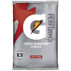 Gatorade® Fruit Punch 6 Gallon Instant Powder Mix Energy Drink, Case (14 bags), Mfg# 33690