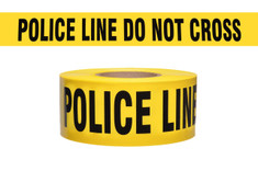 Barricade Tape, Police Line Do Not Cross 3" x 1000 ft, 2.4 mil thickness, Mfg# CPL-2