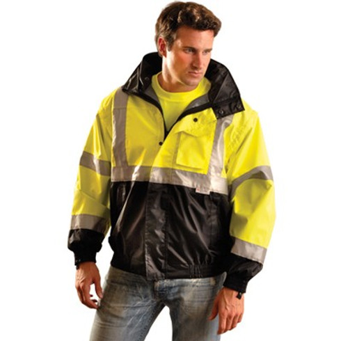 Occunomix Premium Black Bottom Bomber Jacket LUX-TJBJ-B