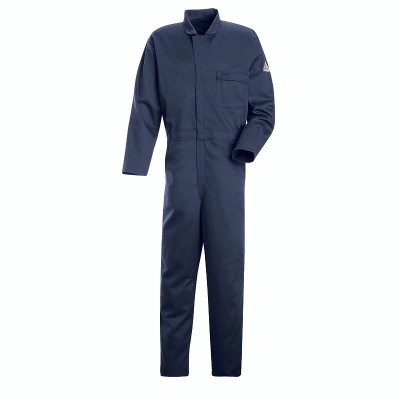 Bulwark Flame Resistant 9 oz EXCEL FR Industrial Coverall, Navy Blue CEH2NV