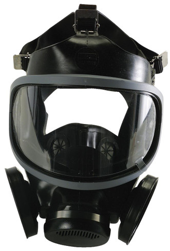 MSA Ultra-Twin® Full Facepiece Respirator, Black Silicone