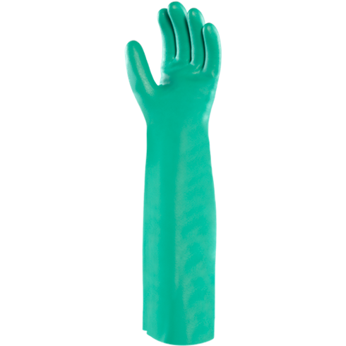 green chemical gloves