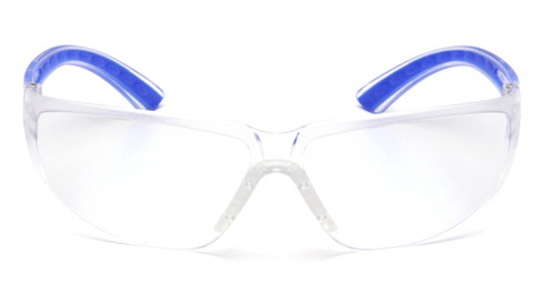 Pyramex Safety Cortez Safety Glasses, Clear Lens with Blue