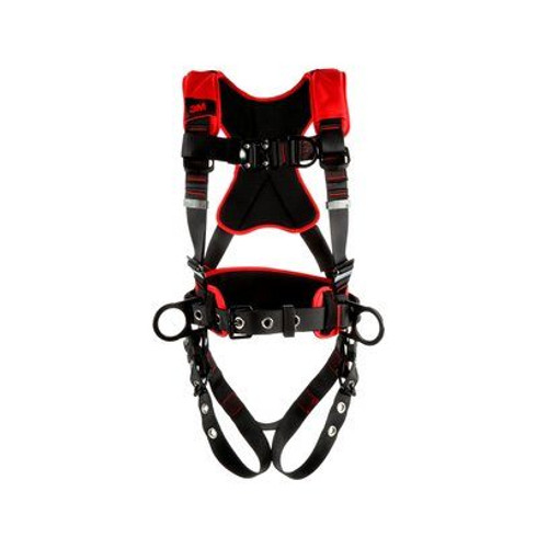 3M Protecta P200 Comfort Construction Climbing/Positioning Harness,  Front/Back/Side D-Rings, Easy-Link SRL Adapter, Back and Shoulder Padding,  Hip Pad