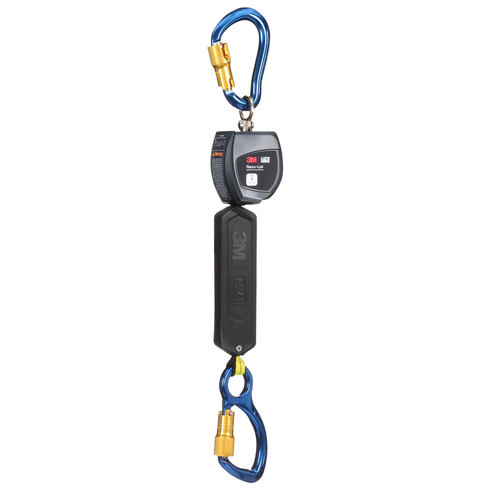 3M DBI Sala 3100528 Nano-Lok Single Leg, 6 ft Personal Self Retracting Life Line, ANSI Class 1, Aluminum Carabiner Connector, Aluminum Captive Eye Carabiner