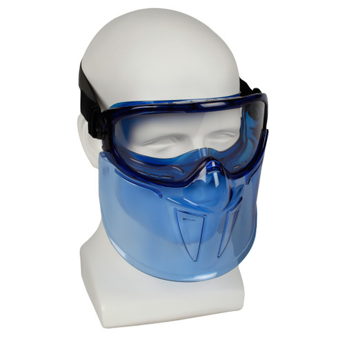 Kleenguard 18629 Jackson Safety V90 Monogoggle and Face Shield, Clear  Anti-Fog Lens, Indirect Ventilation