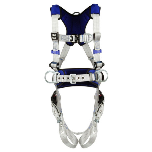 3M DBI-SALA ExoFit X100 Comfort Construction Climbing / Positioning Safety Harness, Quick Connect Chest Buckle, Tongue Buckle Leg and Waist Belt