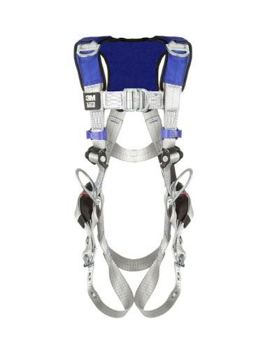 3M DBI-SALA ExoFit X100 Comfort Vest Retrieval Climbing Safety Harness, Pass-through Chest Buckle, Tongue and Buckle Leg Straps