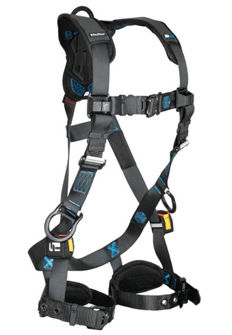 FallTech 8128B3D FT-One Full Body Harness with Back and Hip D-Rings, Tongue and Buckle Leg Straps