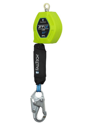  FallTech 84711SA1 11' FT-X™ Web Class 1 SRL-P with Steel Snap Hook