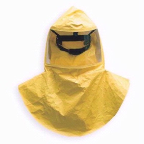 MSA 10083330 OptimAir TL Tychem QC Hoods with Suspension, Threaded Connection, Double Bib, 4 Each/Pack