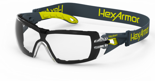 HexArmor MX200G Safety Eyewear | TruShield-S Clear + Foam Guard