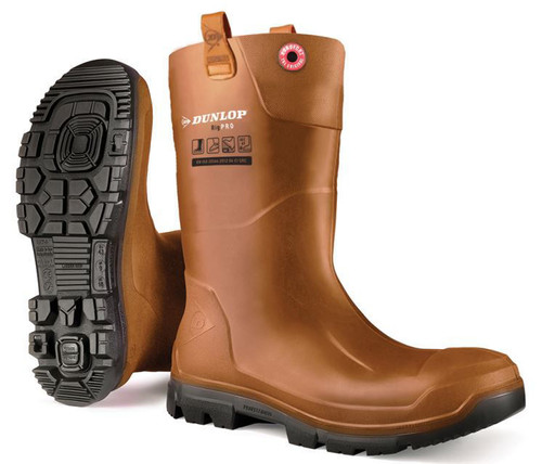 Dunlop Purofort RigPRO Full Safety Construction Boot, Brown Color
