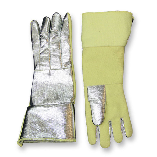Chicago Protective Apparel High Temperature 18" Aluminized Para Aramid Blend Glove Mfg 238