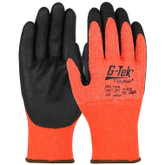 PIP 41-8156 G-Tek PolyKor Seamless Knit Cold Weather Glove, A6 Cut Level,  Touchscreen Compatible Nitrile Foam Grip,  Sold In Pairs