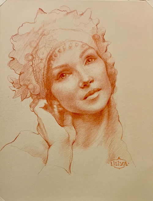 Drawing
Red Chalk on Toned Paper