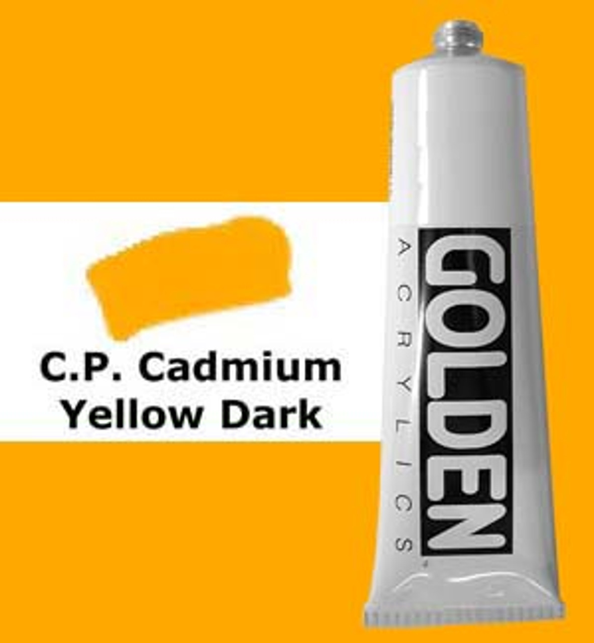 Golden Heavy Body Acrylic 2 oz - Cadmium Yellow Dark