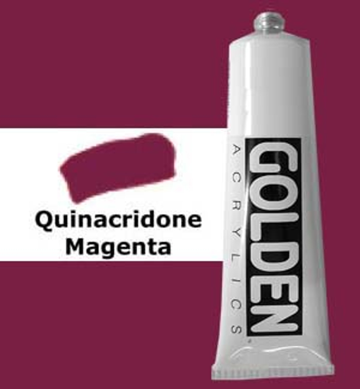 Golden Artist Colors Heavy Body Acrylic: 2oz Quinacridone Magenta